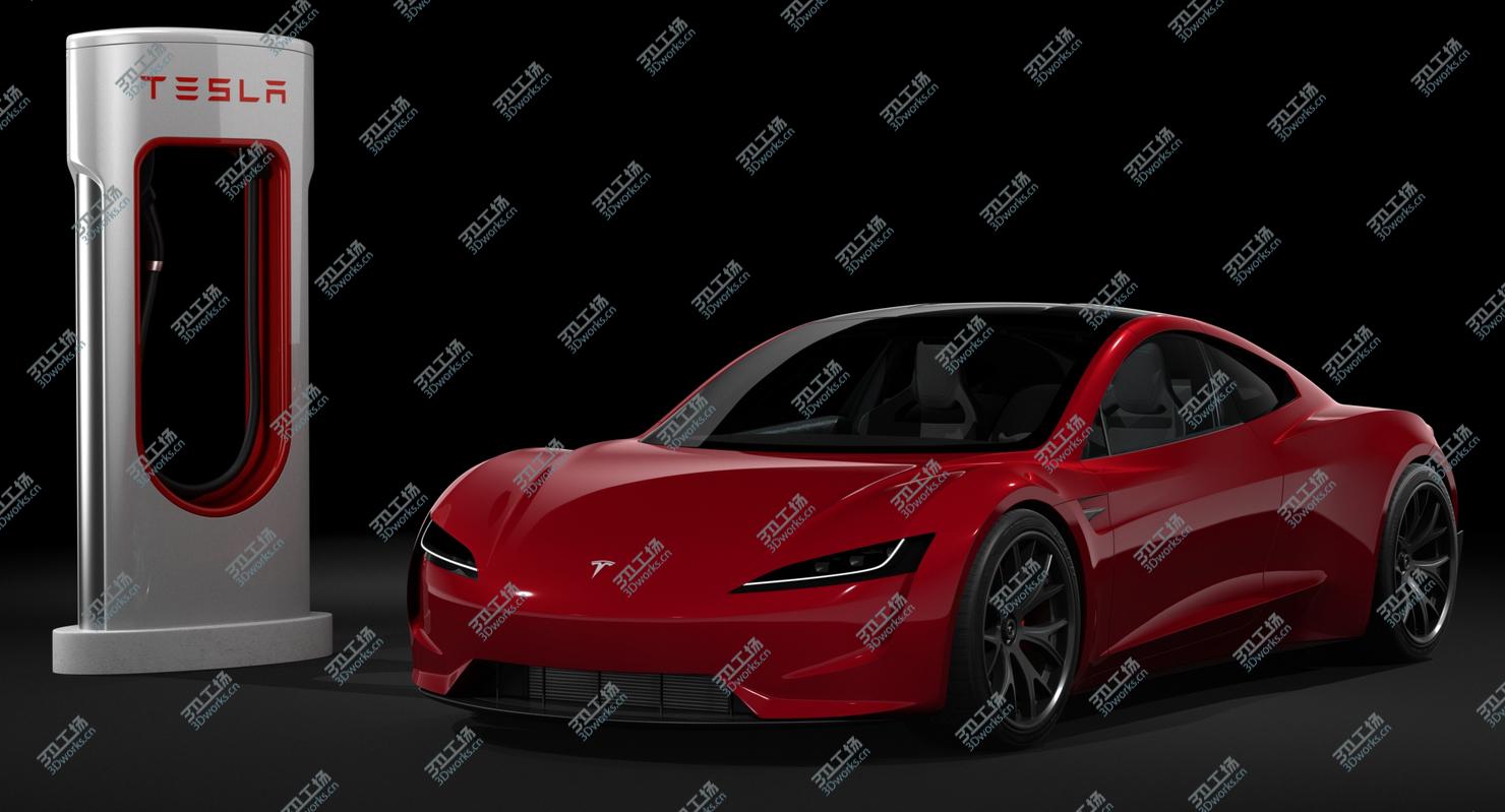 images/goods_img/2021040232/3D 2020 Tesla Roadster with Charger model/2.jpg